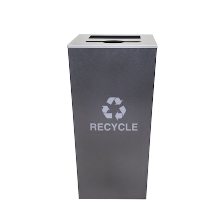 Ex-Cell Kaiser 34-Gal. Two Stream Receptacle - Steel, Hammered Charoal RC-MTR-34 COMBO HCCL